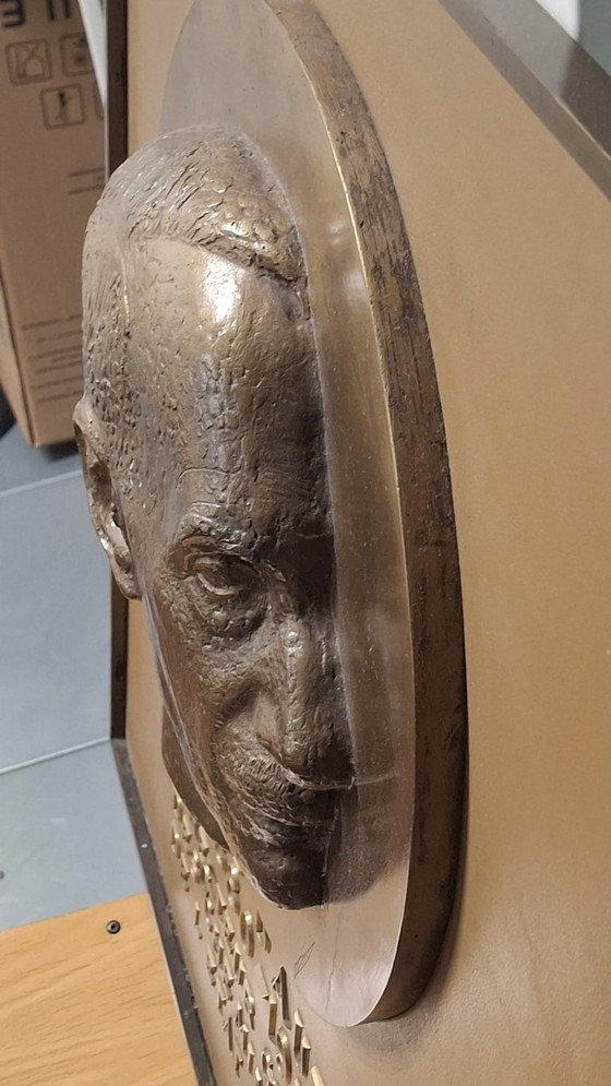 Placa de bronce firmada por Séraphin GILLY - Tema ferroviario – Esculturas, Bronze (photo 4 of 5)
