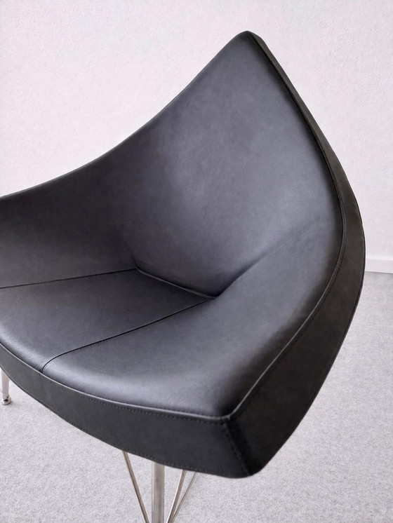Fauteuil in de Vitra Coconut-stijl – Leather, Chrome (photo 3 of 15)