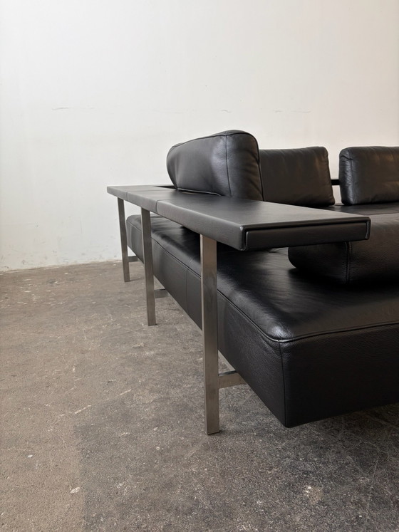 Rolf Benz Dono Divano Designer Pelle Nera Ottime Condizioni – Divani angolari (photo 8 of 11)