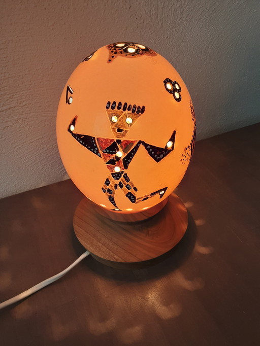 Lampada da tavolo artistica con scatola coordinata