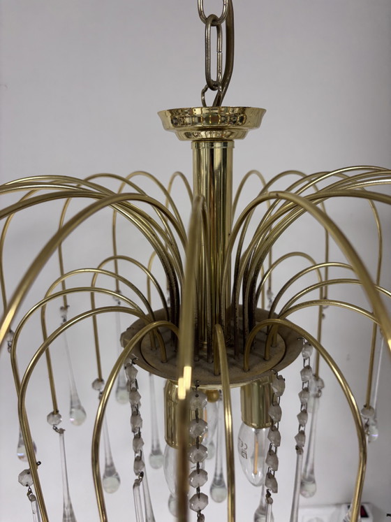 Hollywood Regency Teardrop Chandelier – Massive Belgium – Glass (photo 9 of 14)