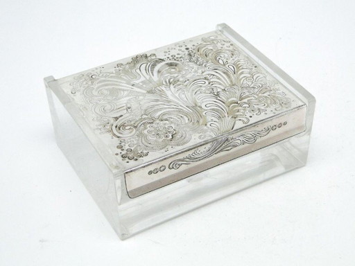 Art Deco Style Humidor from WMF, Germany, 1970s – decoratieve objecten, Metal, Plexiglass (photo 2 of 13)