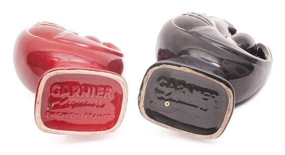 Image 1 of Pair of liqueur bottles by Garnier