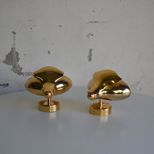 2 applique da parete a tema floreale