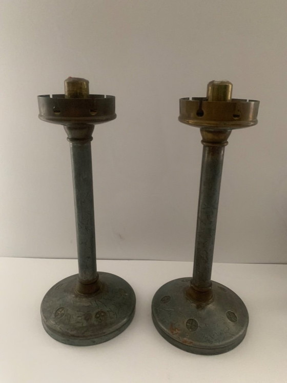 Image 1 of 2 candelabros Bauhaus, candelabros, candelabros, Marianne Brandt, Ruppelwerke, Ruppel, Ruppelwerk