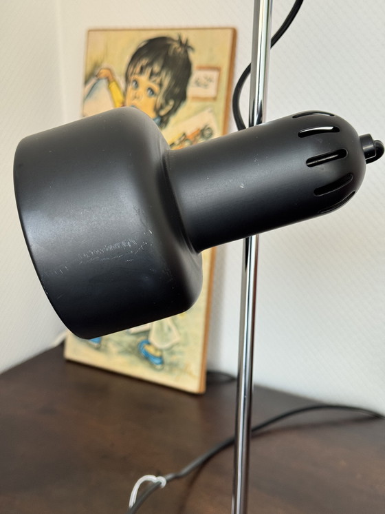 Image 1 of Vintage HEMA table lamp 1970s/1980s black metal