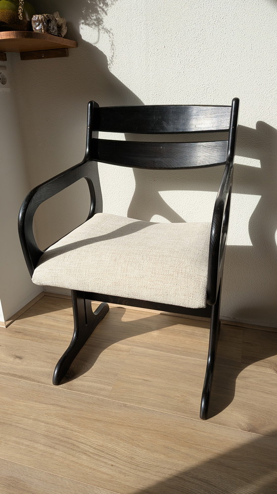 Image 1 of Set van 4 Farstrup Møbler Space Age Deense eetkamerstoelen uit de jaren 60