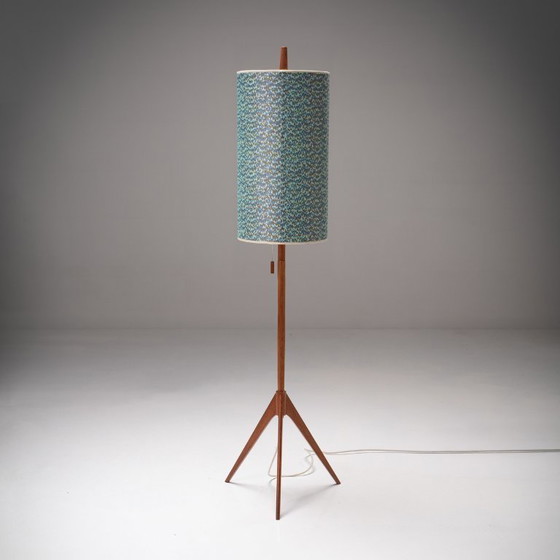 Image 1 of 1x Scandinavian floor lamp with Rubelli lampshade