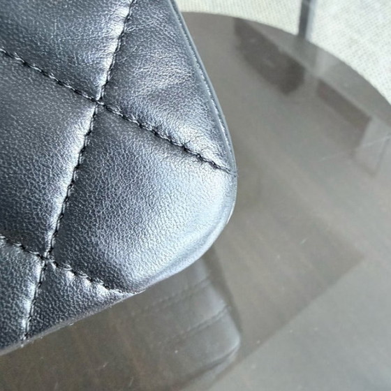 Image 1 of Chanel Medium Flap Vintage - Quilted Lambskin Black Gold Hardware Series 1