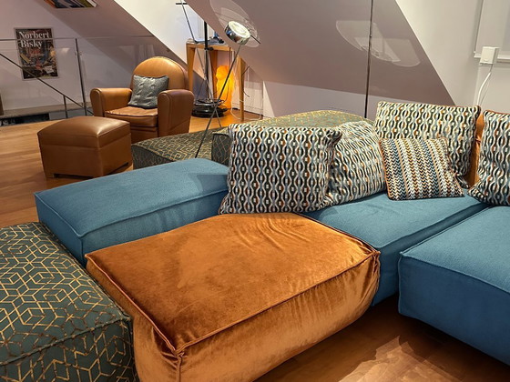 Modulaire bank Living Divani Extrasoft – 14 modules – Modulaire banken, Textiel (photo 9 of 14)