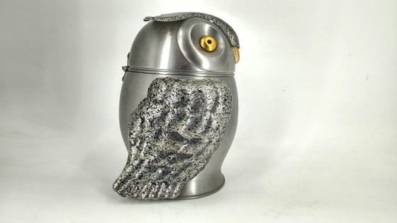 Image 1 of Owl shaped ice bucket Made In Italy 1960s