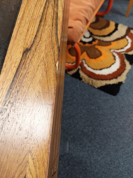 Image 1 of 1 x B.U.S. desk 200 x 100cm black leather top 1980s