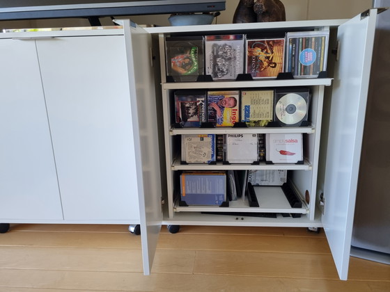 Image 1 of 2x storage cabinets for audio/video