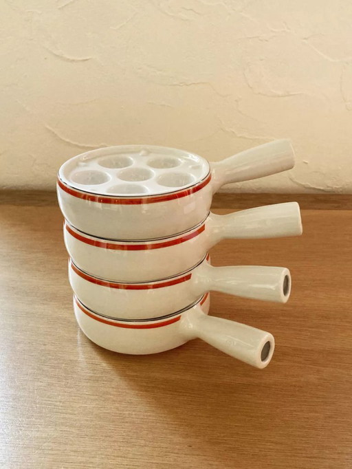 4 pentole per fonduta di lumache