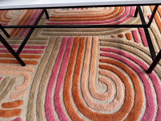 Coffee table marble wood iron (photo 5 of 6)