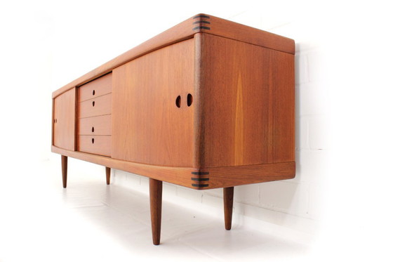 Image 1 of come nuovo! Credenza in teak Bramin, credenza vintage di H. W. Klein, Danimarca anni '60, 1a restaurata!
