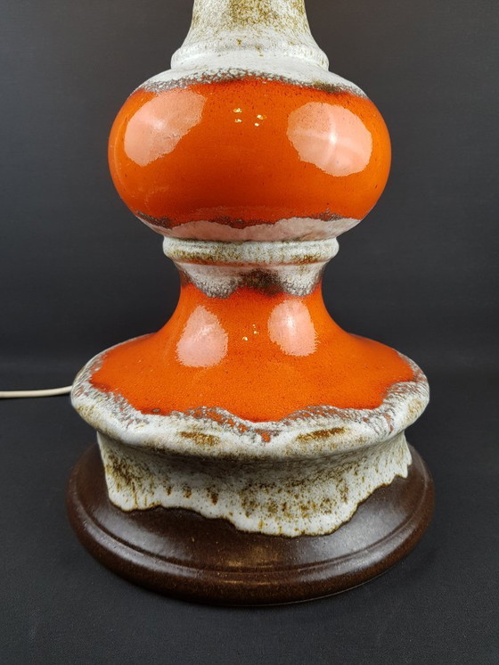 Image 1 of Lampada da terra vintage di metà secolo Dümler & Breiden Fat Lava, ceramica della Germania occidentale, anni '60/'70