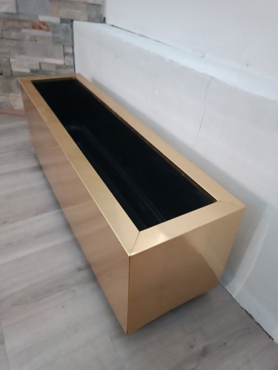 Image 1 of Brass planter by Hobby Flowers Barcelona, ​​1990s