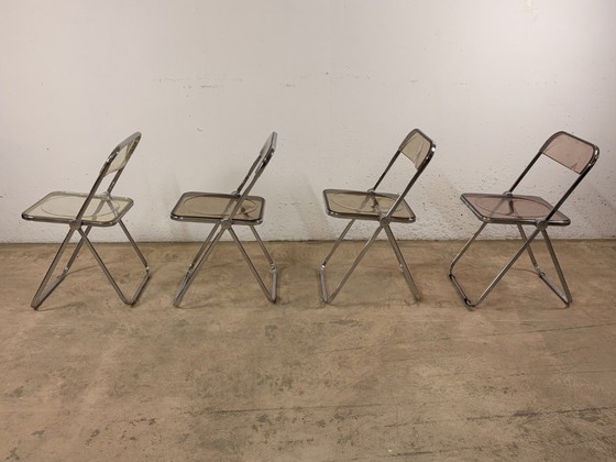 Image 1 of Plia stoelen van Giancarlo Piretti voor Anonima Castelli, jaren 70, set van 4