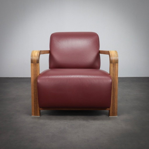 Een paar Hemingway-fauteuils van Hugo de Ruiter, Nederland, jaren 90.