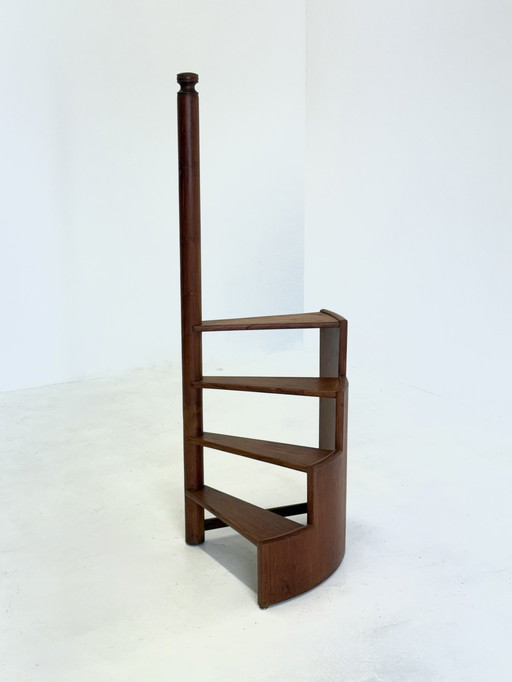 Vintage Teak Library Stairs by Franco Albini