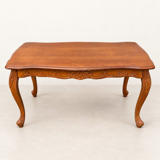 Louis XV gesneden walnoot Salontafel