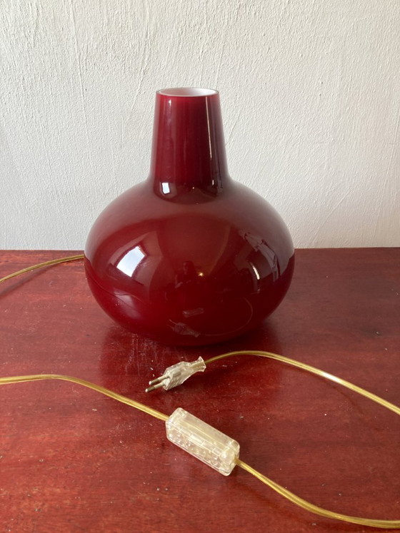 Lampada da tavolo vintage in vetro rosso – SCE, Francia – Lampade da tavolo, Glass (photo 10 of 11)