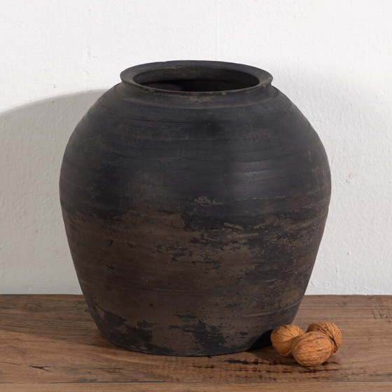 Antique wabi sabi style vase (c.1900) #8 (photo 7 of 34)