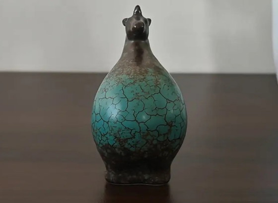 Image 1 of Gestileerde keramische paardjes, set van 2