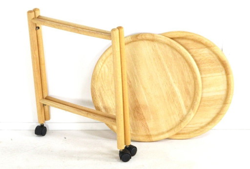 Trolley met losse dienbladen attr. Jens Quistgaard vintage