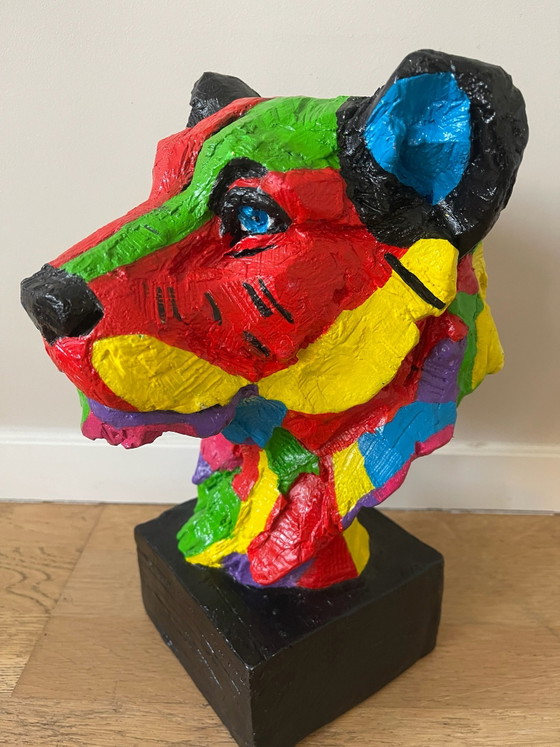 Special lion statue, Decorative Objects, Other, Multi Color (photo 8 of 9)