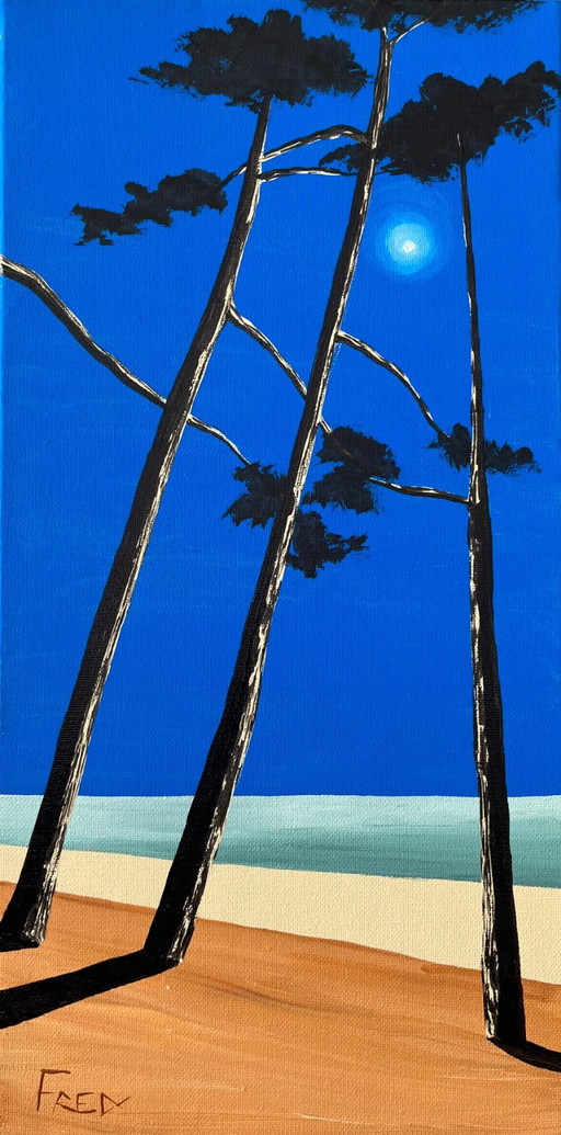 Acrylique du châssis 40x20cm.