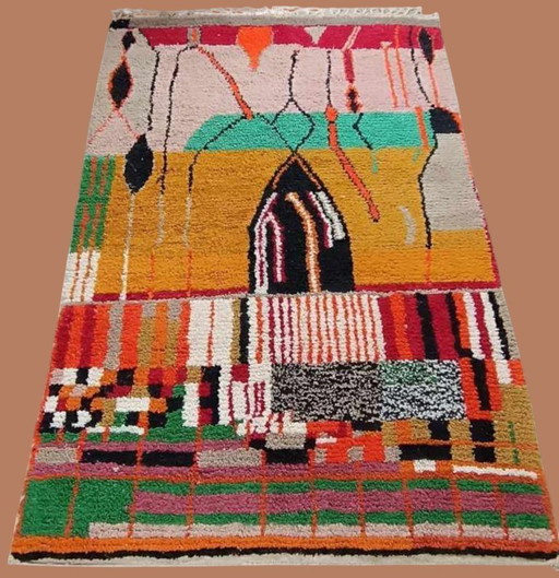 Berber carpet rug new wool moroccan Carpet - 298 x 192 cm 300 x 200 m Type B10.2