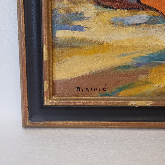 Image 1 of “Boten aan de kust” Mainié, Post-impressionisme, jaren 70 – Frankrijk