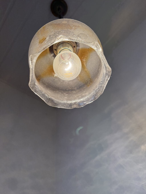 2 x Murano glass pendant lamps