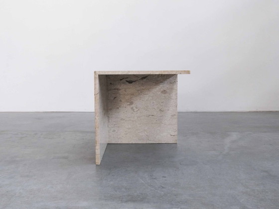 Table d'appoint et table basse vintage "TRAVERT" en travertin, années 70 – Tables basses (photo 7 of 10)