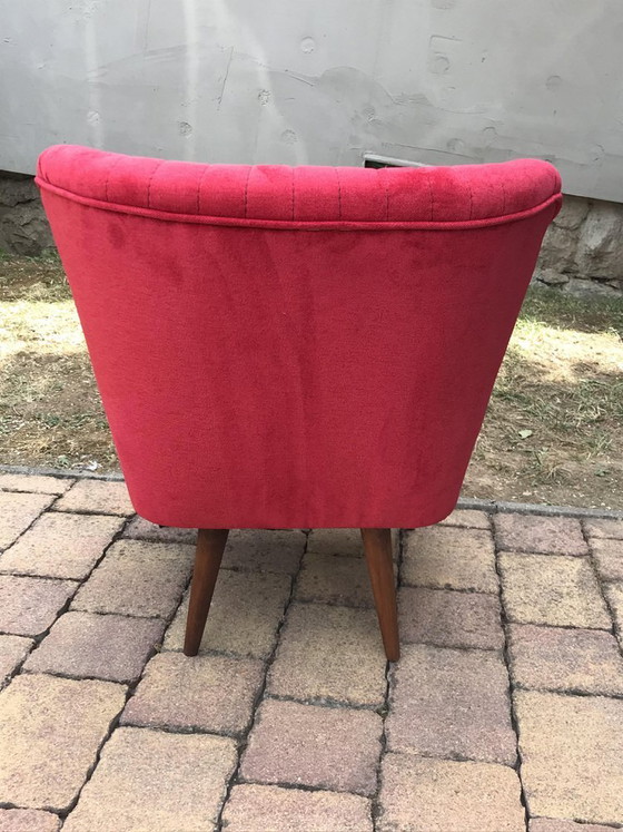 Fauteuil Cocktail Rouge, années 1950 (photo 3 of 9)