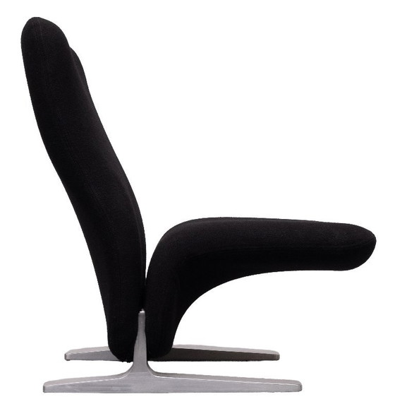 F780 Concorde Lounge Chair by Pierre Paulin for Artifort, Poltrone, Alluminio, Nero, Vintage (foto 2 di 11)