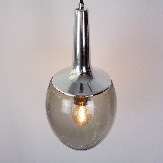 Suspension vintage Peill & Putzler en forme de goutte, Allemagne, années 1960 – Metal, Glass (photo 11 of 15)