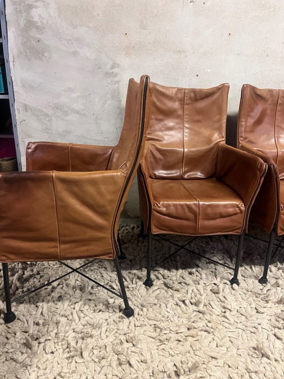 Image 1 of Montis Chaplin 4 stuks cognac leer