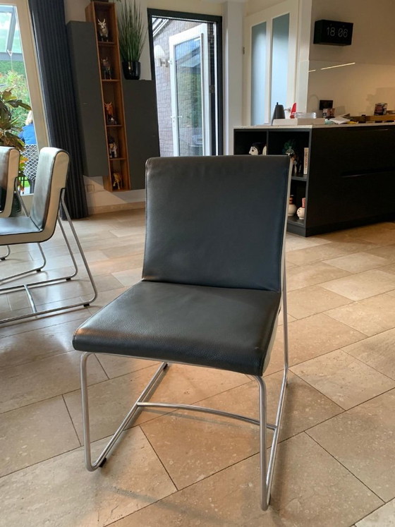 Sedie da pranzo Leolux Spring Design (6) – Leather, Chrome (photo 5 of 6)