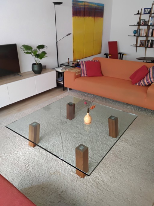 Van Beek design salontafel – Wood, Glass