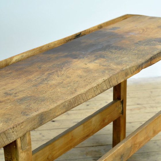 Table de travail en chêne, vers 1920 – Iron, Wood (photo 8 of 13)