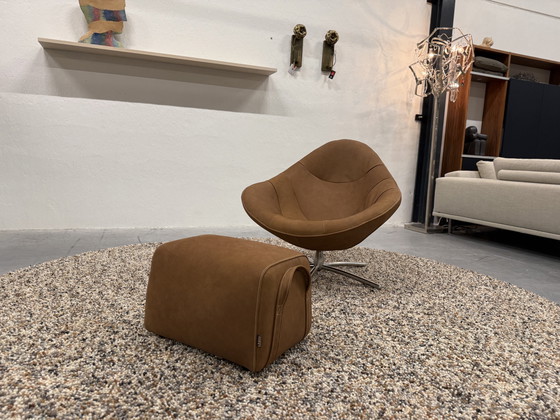 Image 1 of Label van den Berg Hidde Fauteuils Waterbuffel Cognac 