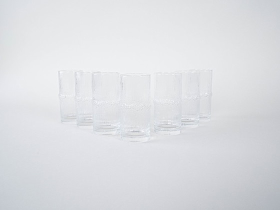 Image 1 of Set Niva glazen, Fins design, jaren 70, ontwerper: Tapio Wirkkala, fabrikant: Iittala
