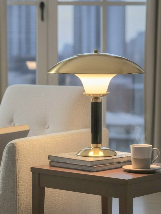 JUMO Grand Luxe Lamp - Brass And Plexiglas - 1960s – Table lamps, Metal (photo 7 of 15)