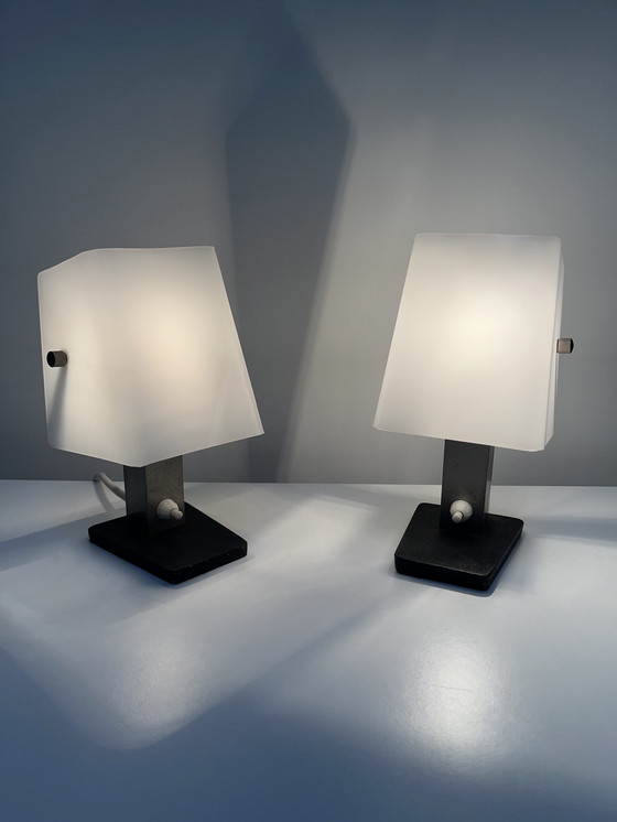 Image 1 of Ensemble de lampes rare et unique de Hillebrand Leuchten