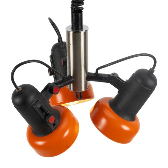 Image 1 of Orange 70s 3-Point Adjustable Pendant Lamp