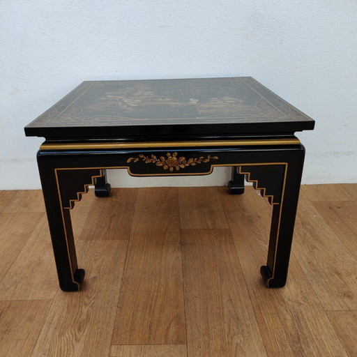 Mesa de centro auxiliar estilo chinoiserie china vintage