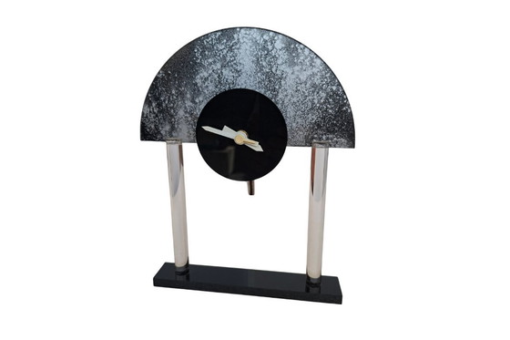 Image 1 of Horloge de table vintage « Creazioni G & F » – Design italien postmoderne – Fabriquée en Italie